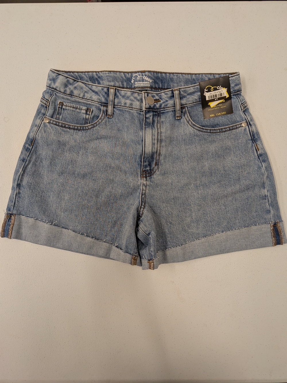 art class Light Blue Denim Cuffed Jean Shorts